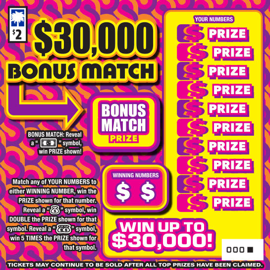 $30,000 Bonus Match Scratch-Off Game Link