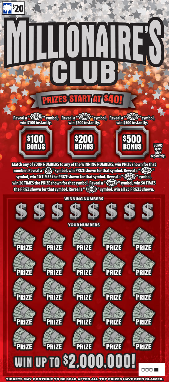 Millionaire's Club Scratch-Off Game Link