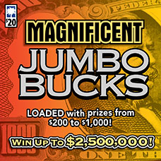 Magnificent Jumbo Bucks Scratch-Off Game Link