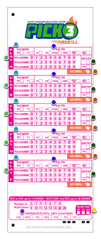 Pick 3 South Carolina Education Lottery