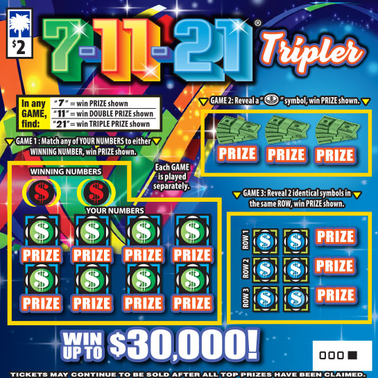 7-11-21 Tripler Scratch-Off Image
