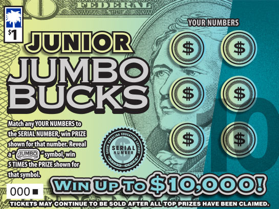 Junior Jumbo Bucks Scratch-Off Game Image