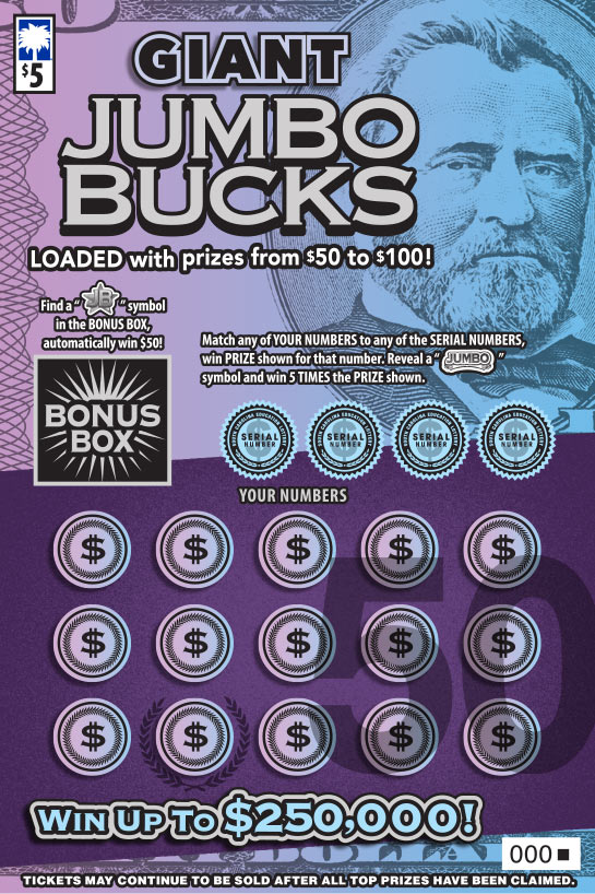 Giant Jumbo Bucks Scratch-Off Image
